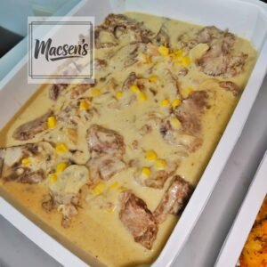 BEEF IN CREAMY MUSHROOM SAUCE PARTY TRAY