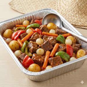 beef mechado party tray