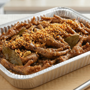 CHICKEN FEET ADOBO party tray.