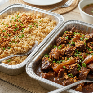 PARES (RETIRO STYLE) WITH GARLIC RICE PARTY TRAY IMAGE