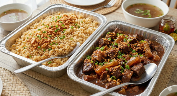 PARES (RETIRO STYLE) WITH GARLIC RICE PARTY TRAY IMAGE