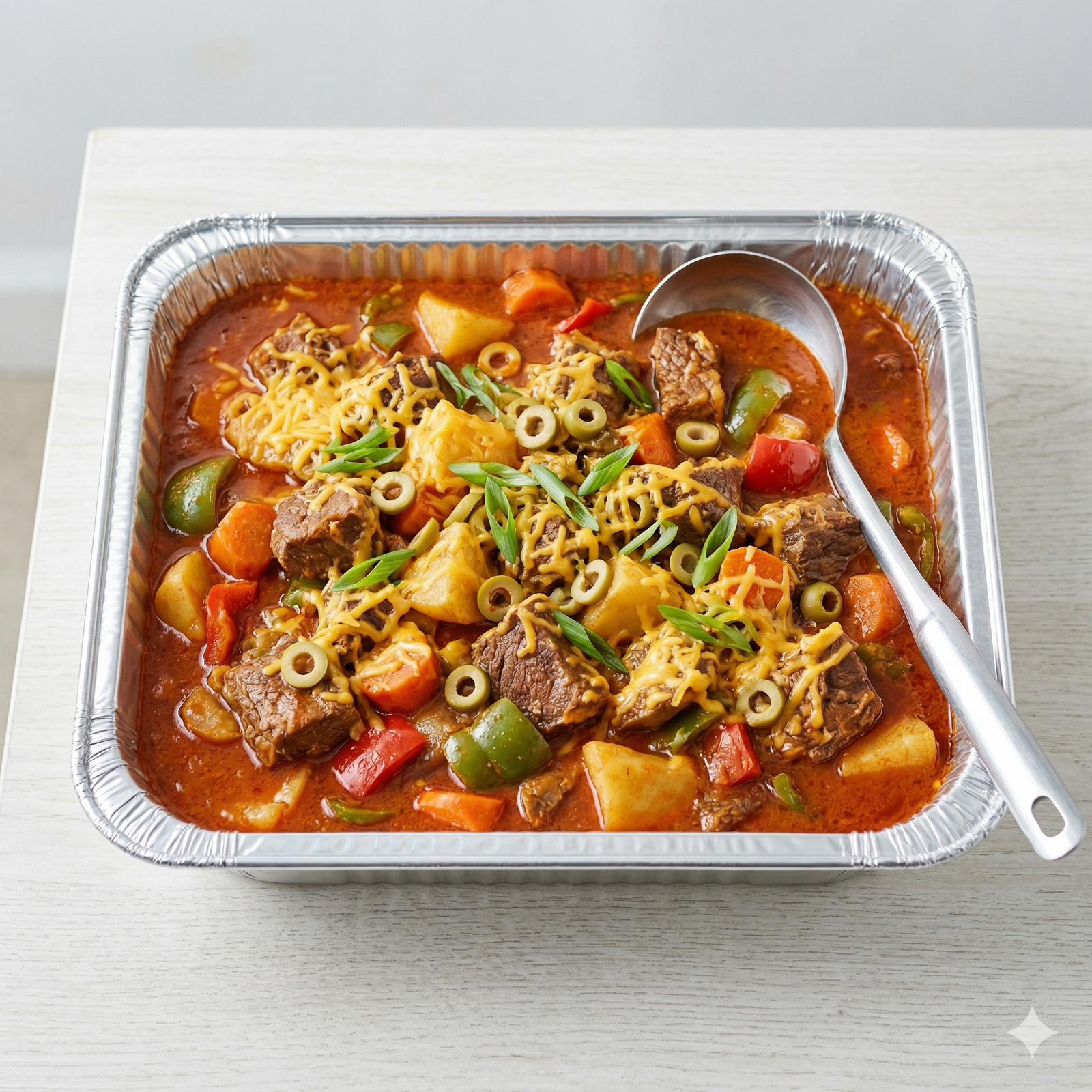 beef caldereta party tray