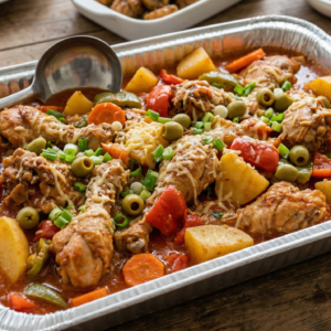 chicken caldereta party tray