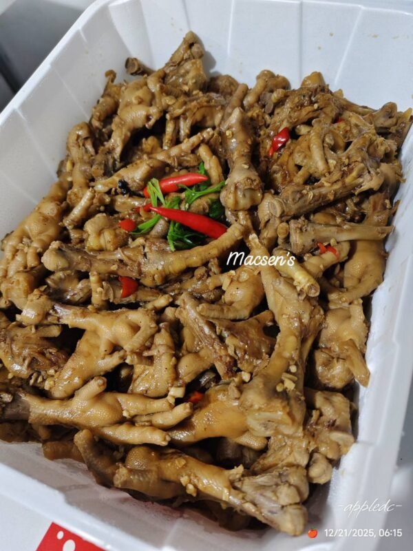 chicken feet adobo party tray