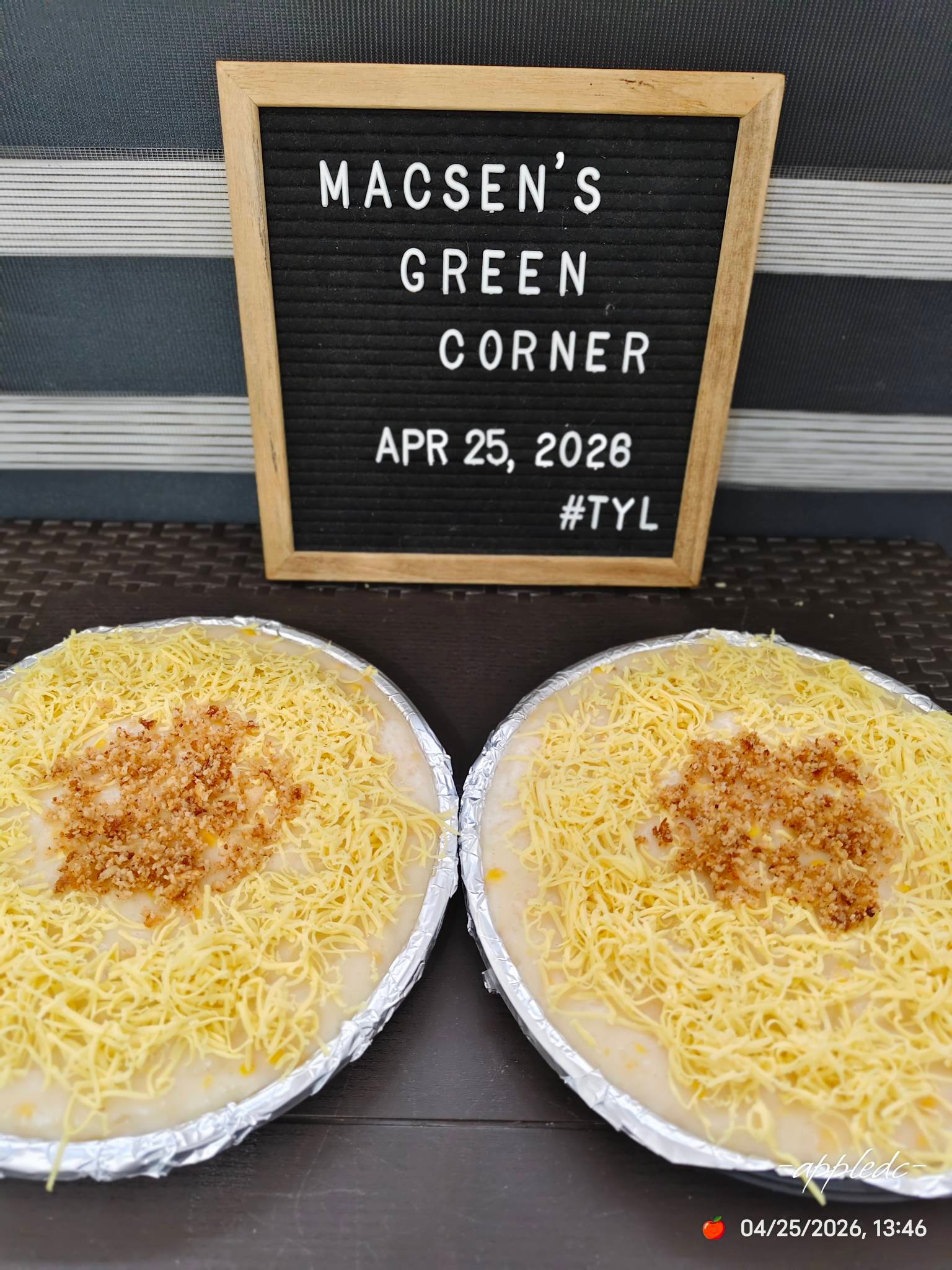 2 maja with cheese and latik toppings on a bilao