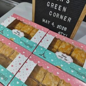 Caramel bars in a box